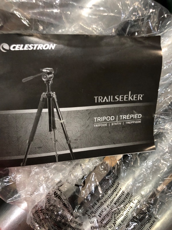 Photo 1 of Celestron 82050 TrailSeeker Tripod (Black) Tripod, TrailSeeker Fluid Pan
