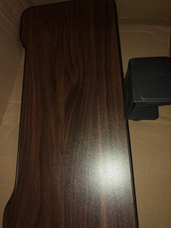 Photo 4 of Keyboard Tray Under Desk,360 Rotating Keyboard&Mouse Tray 23.54'' x 9.8''in-Wood Grain Walnut Pattern