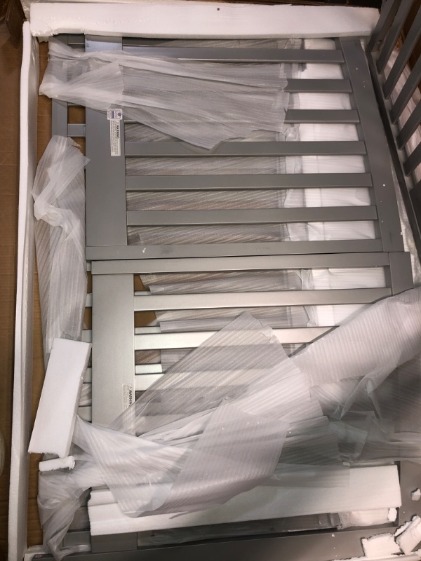 Photo 1 of Dream On Me Arc 4-In-1 Convertible Crib In Silver Grey Pearl (SEE NOTES)