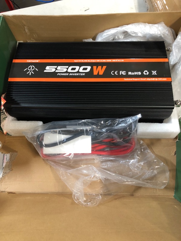 Photo 2 of NGNWOB 5500W Inverter Power Inverter of Modified sine Wave RV Truck Solar Inverter 12V to 110V dc to ac Inverter