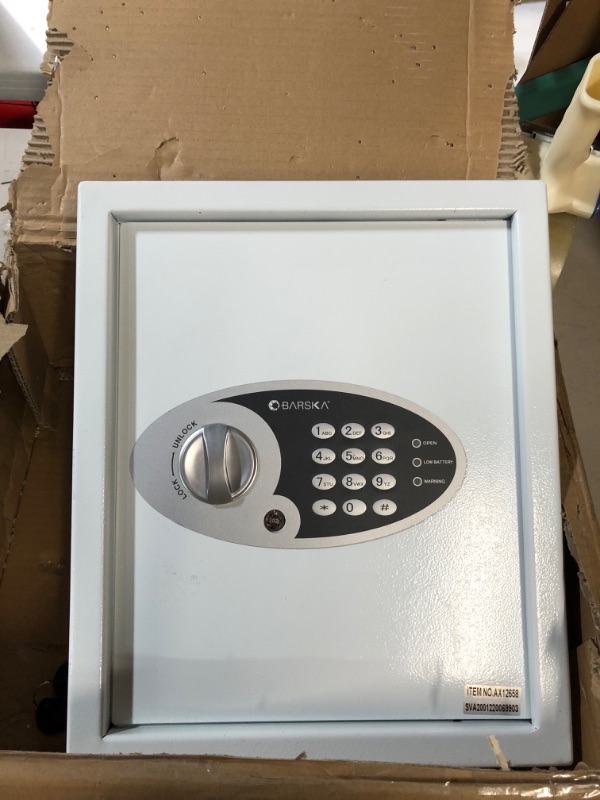 Photo 1 of **USED** BARSKA AX12658 48 Wall Digital Keypad Cabinet Key Safe, One Size, Multi