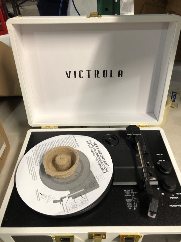 Photo 2 of Victrola Vintage 3-Speed Bluetooth Portable Suitcase Record Player with Built-in Speakers 