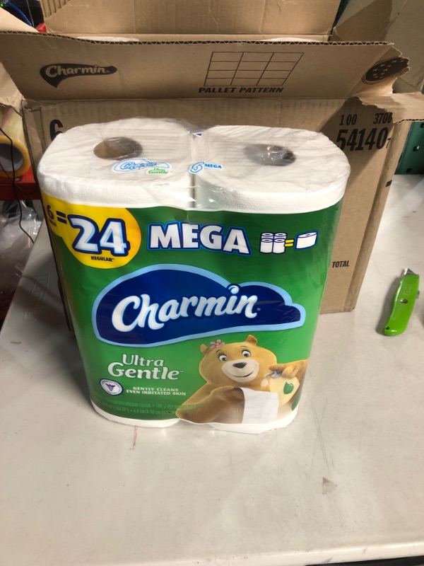 Photo 2 of Charmin Ultra Gentle Toilet Paper, 18 Mega Rolls = 72 Regular Rolls