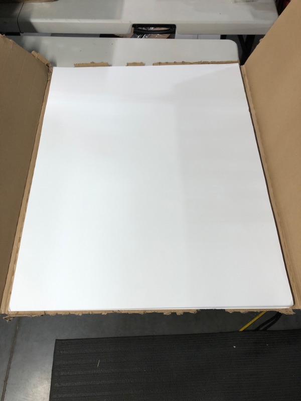 Photo 2 of Pacon 4-Ply Railroad Board, White, 22" x 28", 25 Sheets