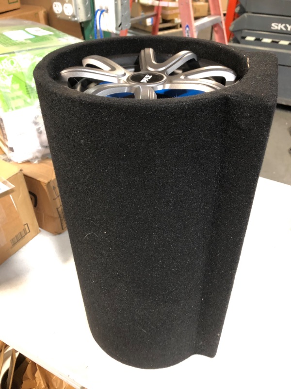 Photo 1 of 8-Inch Carpeted Subwoofer Tube Speaker - 250 Watt High Powered 