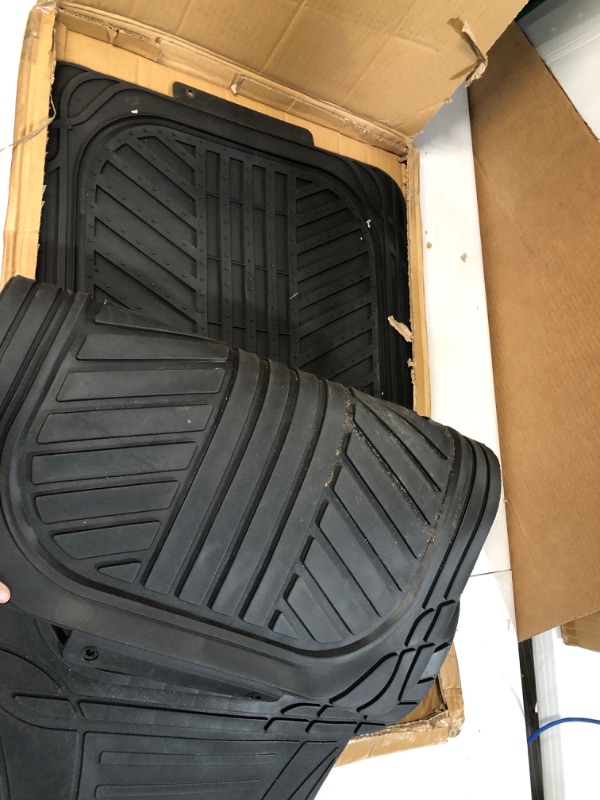 Photo 3 of Amazon Basics All-Weather Protection Heavy Duty Rubber Floor Mats