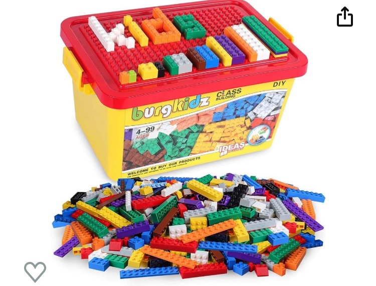 Photo 1 of **STOCK PHOTO AS REFRENCE** burgkidz Building Bricks 568 Pieces Toys