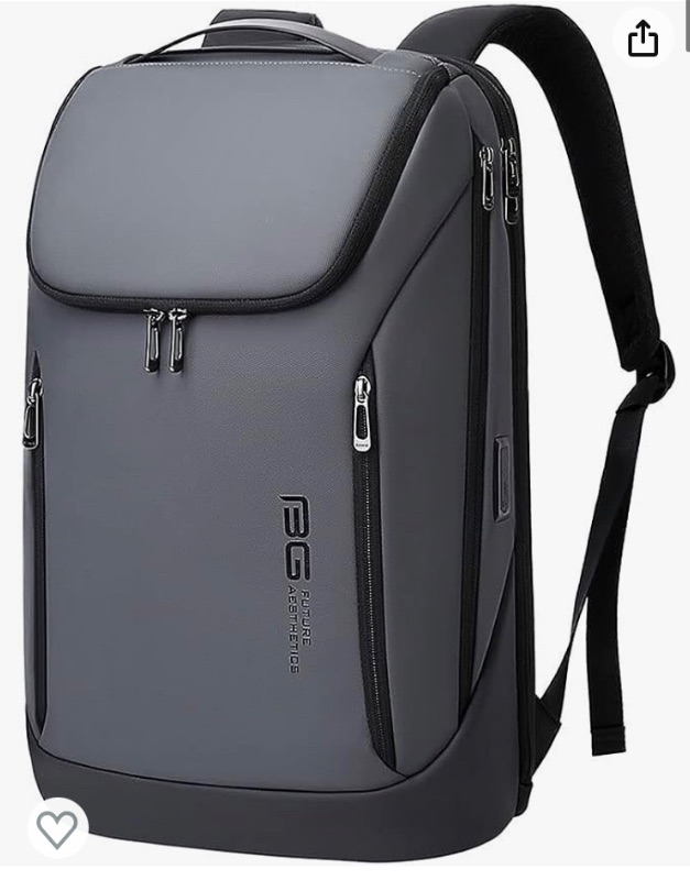 Photo 1 of **BLACK STOCK PHOTO AS REFRENCE** OZUKO Waterproof Business Laptop Backpack Fit 15.6 Inch Computer Bag with USB Charging Port