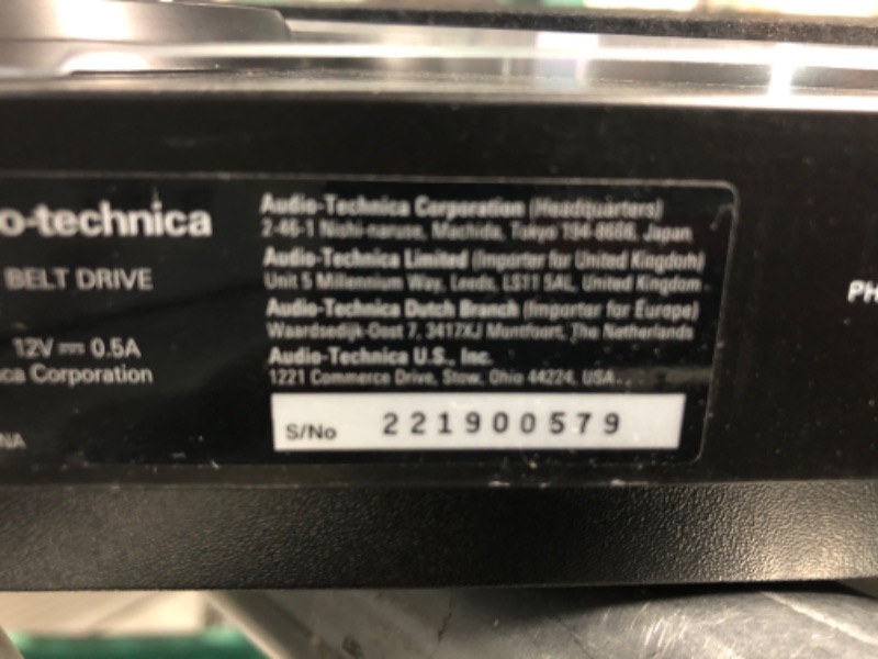 Photo 3 of **EVRYTHING IS THERE BUT DOES NOT TURN ON PARTS ONLY** Audio-Technica AT-LP60X-GM Fully Automatic Belt-Drive Stereo Turntable