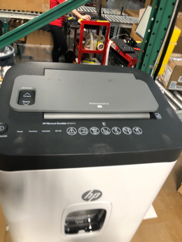 Photo 3 of HP 91031K AF2014 200-Sheet Microcut Heavy-Duty Auto-Feed Shredder