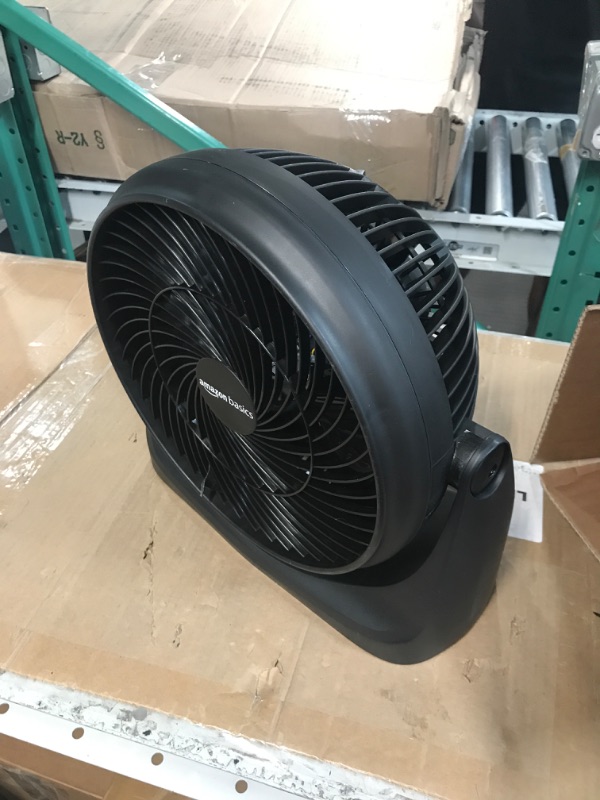 Photo 2 of {BROKEN BLADES - PARTS ONLY]
Amazon Basics 3 Speed Small Room Air Circulator Fan, 11-Inch 11-Inch Air Circulator Fan