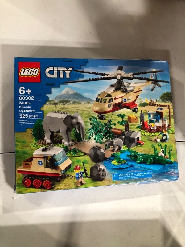 Photo 2 of -MISSING PARTS UNKNOWN-LEGO City Wildlife Rescue Operation 60302 Building Kit; Creative Toy; Best Gifts for Kids; New 2021 (525 Pieces) Frustration-Free Packaging
