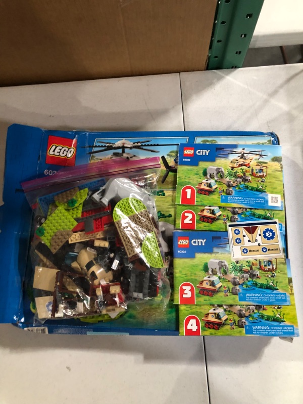 Photo 4 of -MISSING PARTS UNKNOWN-LEGO City Wildlife Rescue Operation 60302 Building Kit; Creative Toy; Best Gifts for Kids; New 2021 (525 Pieces) Frustration-Free Packaging