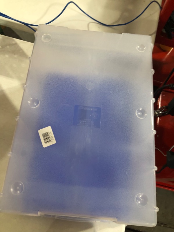 Photo 1 of -SEE NOTES/DAMAGED-Akro-Mils Keep Box Container with Lid, 12 gal