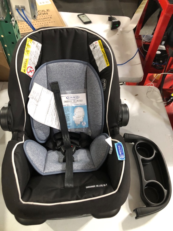 Photo 5 of -SEE NOTES-Graco Modes Pramette Travel System, Includes Baby Stroller with True Pram Mode, Reversible Seat, One Hand Fold, Extra Storage, Child Tray and SnugRide 35 Infant Car Seat, Ellington Pramette Ellington