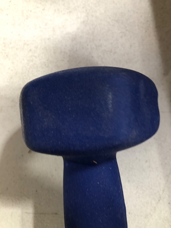 Photo 4 of -USED-Amazon Basics Neoprene Coated Dumbbell Hand Weight Set, 10-Pound, Set of 2, Navy Blue