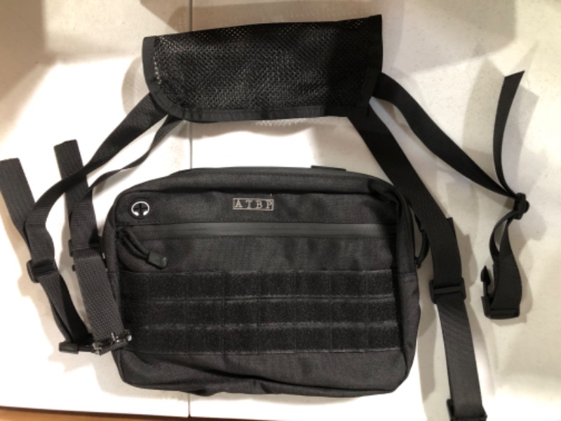 Photo 1 of  Black Small Tactical Messenger Bag For Men. 