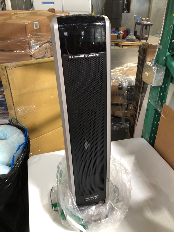 Photo 2 of -SEE NOTES!!-Lasko 5586 Digital Ceramic Tower Heater with Remote, Dark Grey Black 5586 Tower Heater