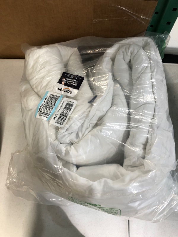 Photo 3 of -USED-Bedsure Twin Mattress Pad Deep Pocket - Pillow Top Mattress Topper Twin Size, Cooling Cotton Quilted Mattress Cover Twin Stretches up to 21" Deep, Padded Pillow Top with Fluffy Down Alternative Fill White Twin