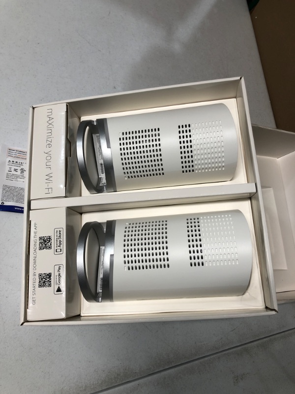 Photo 3 of ARRIS SURFboard mAX W121 Tri-Band Mesh Wi-Fi 6 System, AX6600 Wi-Fi Speeds up to 6.6 Gbps, Coverage up to 5,500 sq ft| 4.8 Gbps Backhaul, Two 1 Gbps Ports per Node 