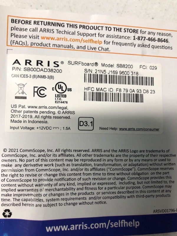 Photo 2 of ARRIS SURFboard mAX W121 Tri-Band Mesh Wi-Fi 6 System, AX6600 Wi-Fi Speeds up to 6.6 Gbps, Coverage up to 5,500 sq ft| 4.8 Gbps Backhaul, Two 1 Gbps Ports per Node 