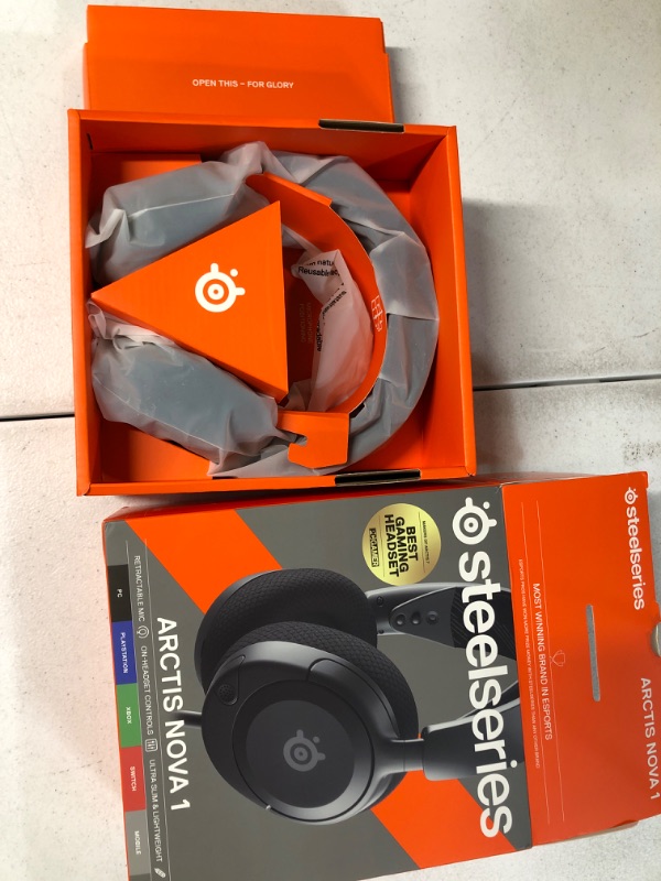 Photo 2 of NEW SteelSeries Arctis Nova 1 Multi-System Gaming Headset