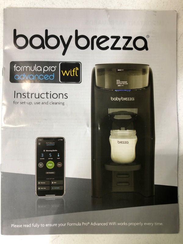 Photo 4 of Baby Brezza Formula Pro Advanced WiFi Formula Dispenser Machine - Automatically Mix a Warm Formula Bottle Instantly