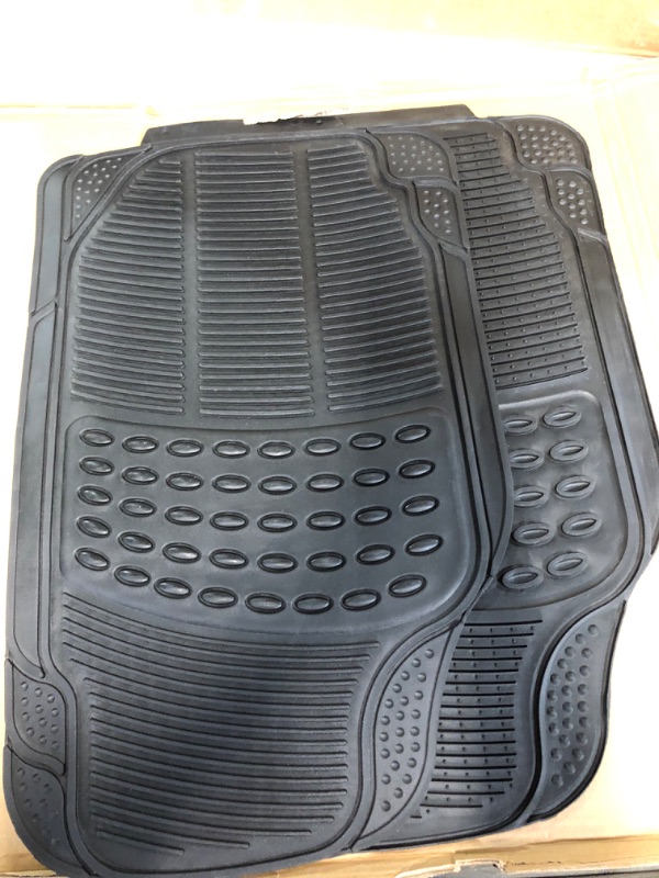 Photo 2 of Bdk MT783PLUS Proliner Original 3PC Heavy-Duty Front & Rear Rubber Floor Mats for Car 