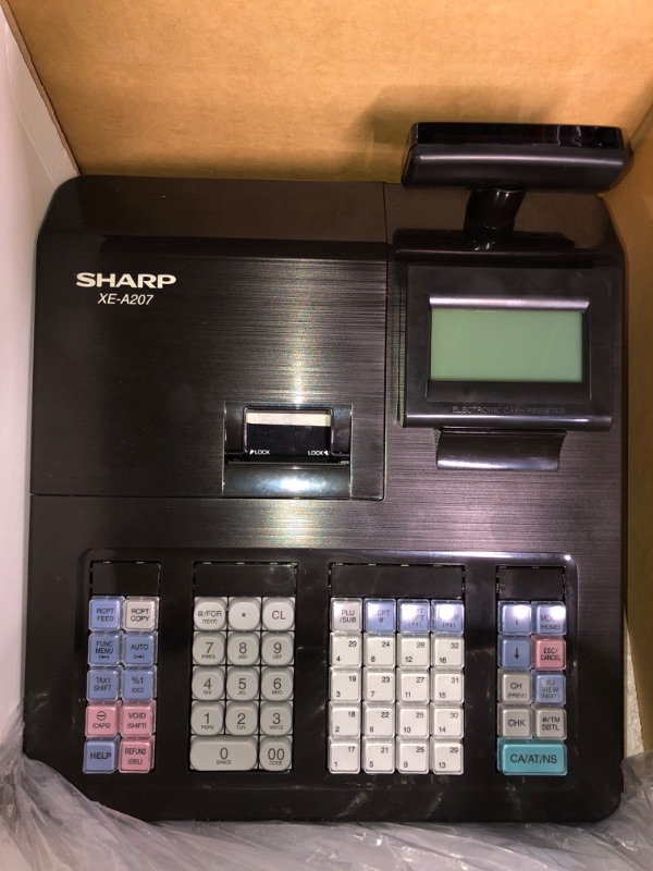 Photo 2 of (SEE NOTES) Sharp XEA207 Menu Based Control System Cash Register