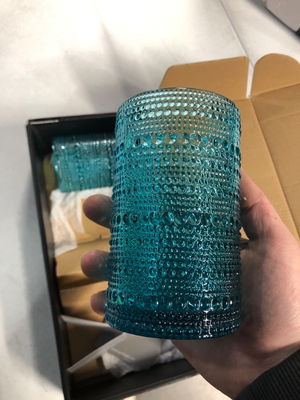 Photo 3 of (READ NOTES) Godinger Jax Highball Beverage Glass Cup Seafoam – Set of 2