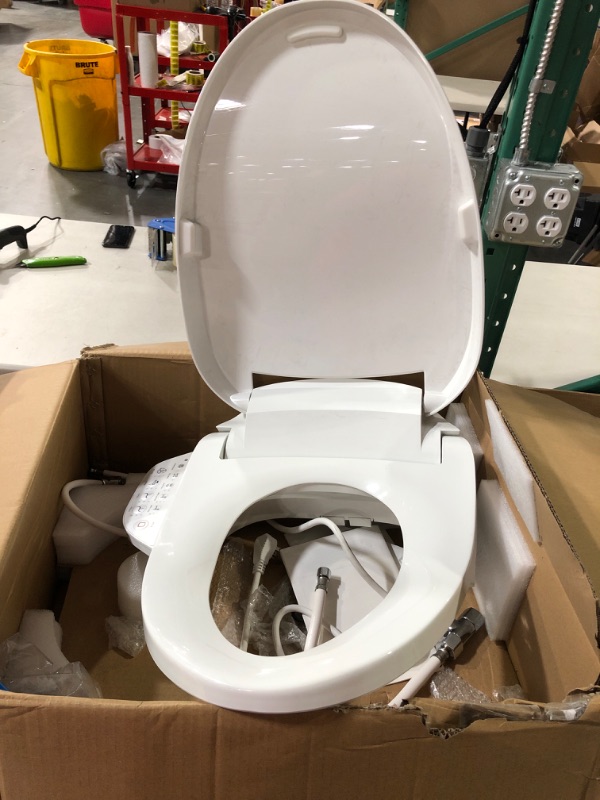 Photo 3 of **SEE NOTES**
KOHLER K- C3 155 Elongated Warm Water Bidet Toilet Seat, White with Quiet-Close Lid and Seat, Automatic Deodorization,