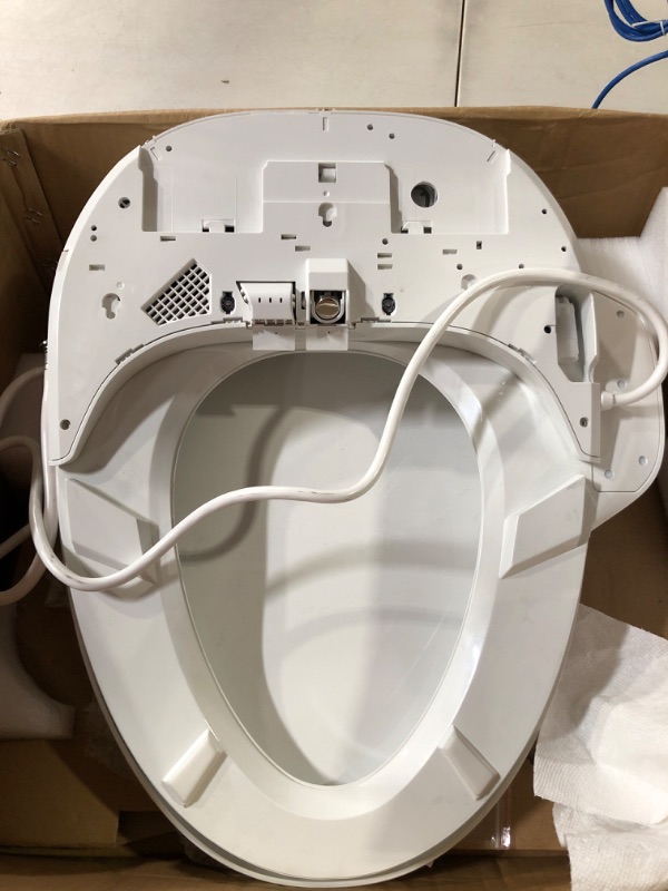 Photo 6 of **SEE NOTES**
KOHLER K- C3 155 Elongated Warm Water Bidet Toilet Seat, White with Quiet-Close Lid and Seat, Automatic Deodorization,