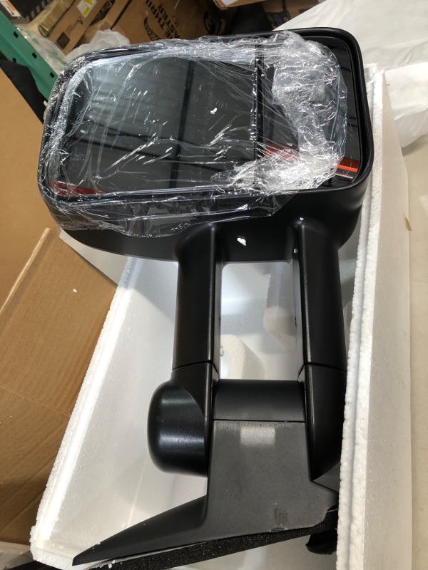 Photo 2 of AERDM Towing Mirrors Manual Operated Textured Black Telescoping