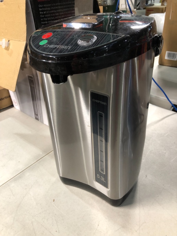 Photo 1 of [USED/DAMAGE] Chefman 5.3 Liter Instant Electric Auto Dispense Hot Water Pot