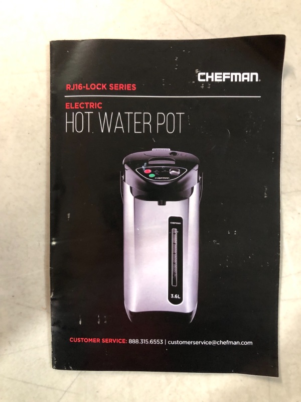 Photo 6 of [USED/DAMAGE] Chefman 5.3 Liter Instant Electric Auto Dispense Hot Water Pot