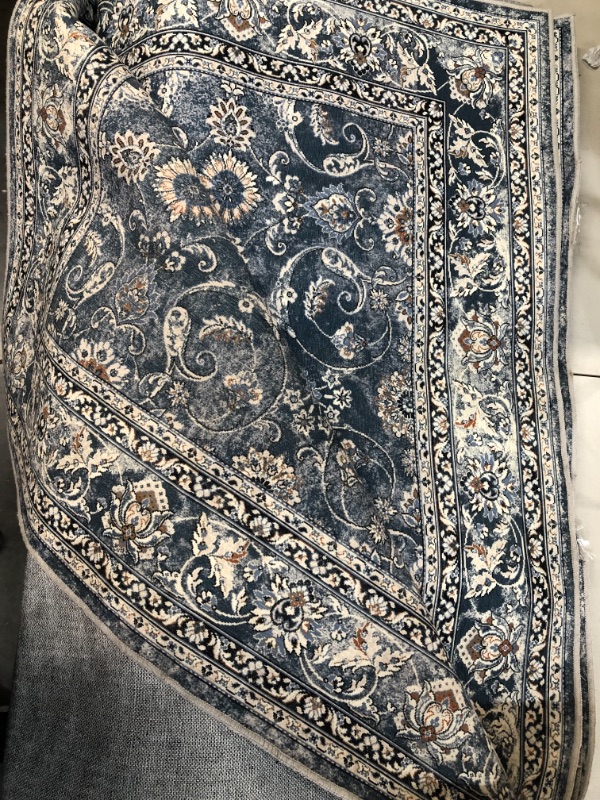 Photo 5 of [USED] jinchan Area Rug 7x10 Persian Rug Blue Vintage Rug 