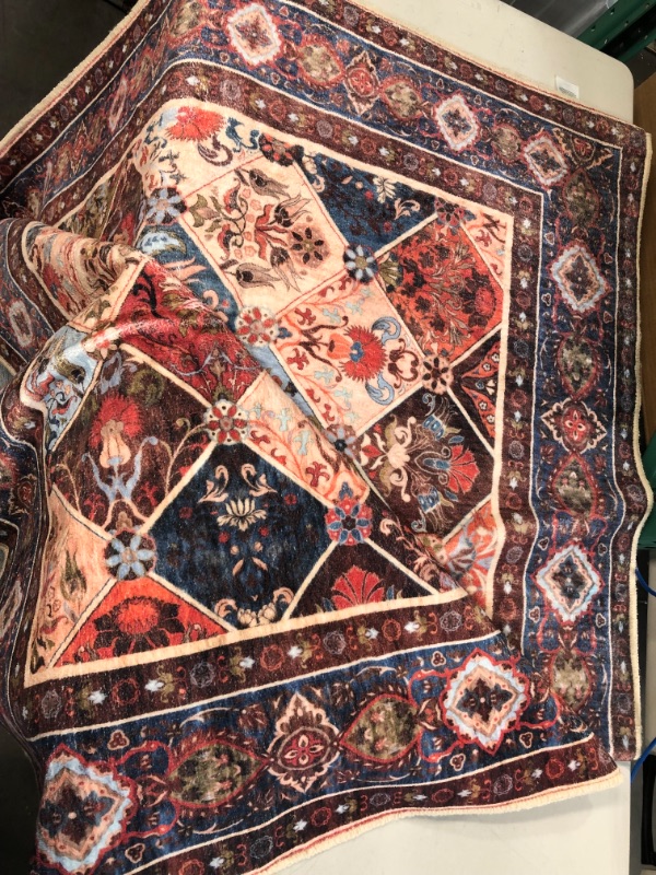 Photo 2 of [USED] COLORPAPA Area Rug 6x9 Washable Rug Persian Boho 