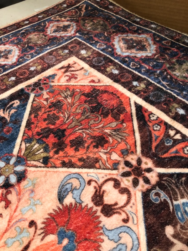 Photo 4 of [USED] COLORPAPA Area Rug 6x9 Washable Rug Persian Boho 