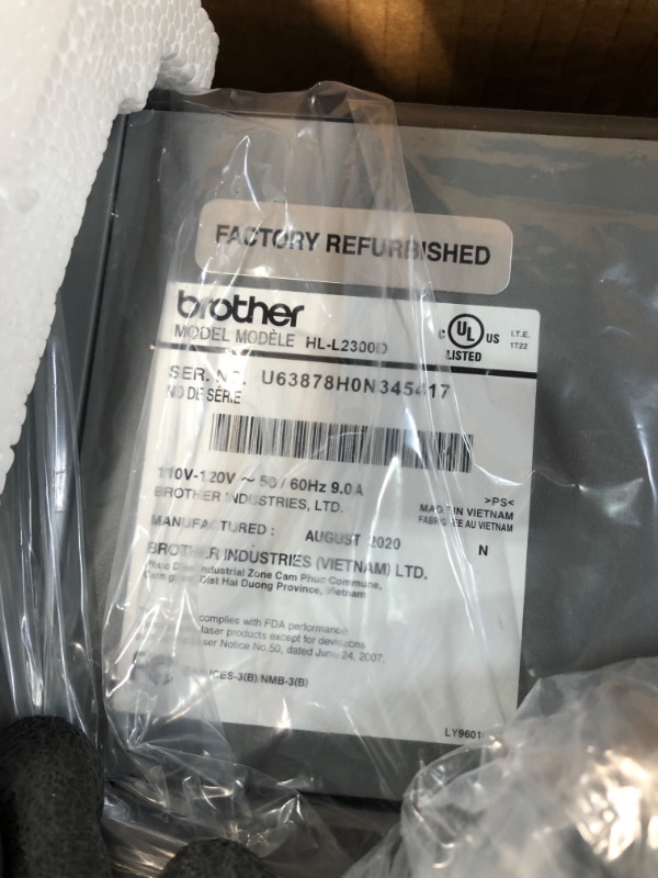 Photo 1 of Brother HL-L2300D Monochrome Laser Printer
