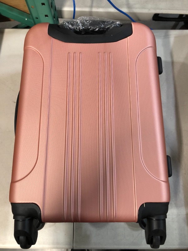 Photo 2 of [DAMAGE] Travelers Club Spinner Luggage, Rose Gold, 20" 