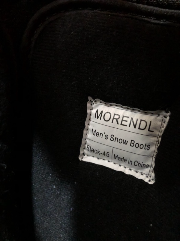 Photo 1 of [USED] MORENDL Men's Snow Boots - 12 Black