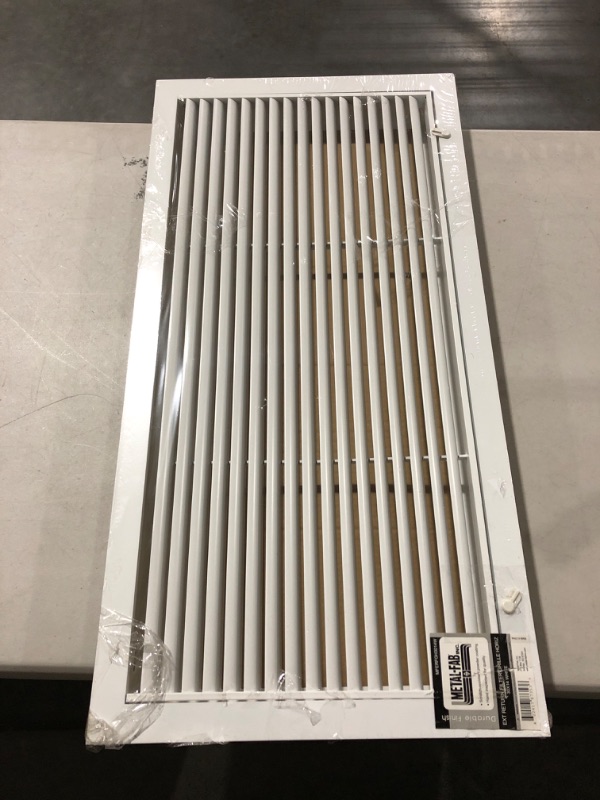 Photo 2 of 30" X 14" Aluminum Return Filter Grille - Easy Airflow - Linear Bar Grilles [Outer Dimensions: 31.75w X 15.75h] 30 x 14