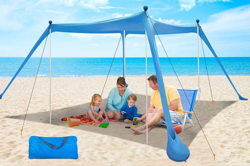 Photo 1 of * STOCK PHOTO FOR REFERENCE*   Beach Tent Pop Up Shade - Blue