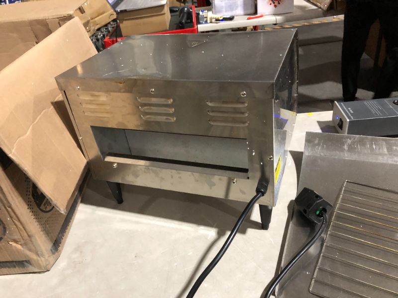 Photo 6 of ***MAJOR DAMAGE - NONFUNCTIONAL - BURNT - SEE PICTURES - FOR PARTS***
VEVOR 450 Slices/Hour Commercial Conveyor Toaster,2600W Stainless Steel Heavy Duty Industrial