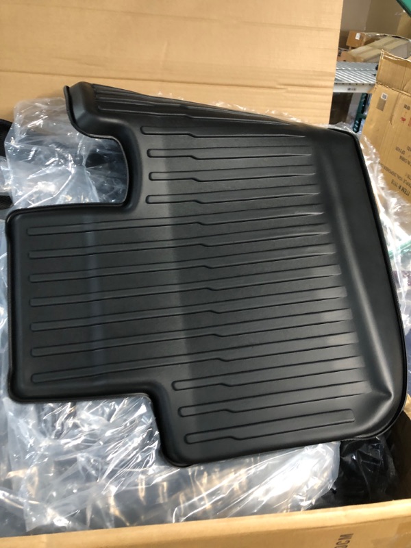 Photo 2 of (6 Pack) Tesla Model Y Floor Mats 2023 2022 2021 2020 3D Full Cover Front Rear Trunk Mats Custom Fits Floor Liners for Tesla Model Y Accessories All-Weather Protect Rear Cargo Liner Mats Model Y ?6 Pack?Floor+Cargo+Trunk Mats