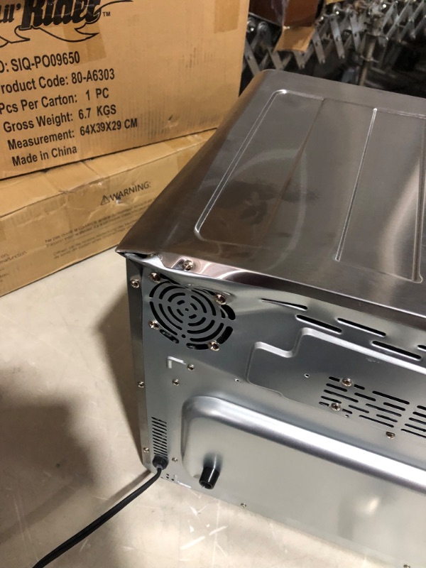 Photo 10 of ***MAJOR DAMAGE - DENTED - POWERS ON - UNABLE TO TEST FURTHER***
COSORI Air Fryer Toaster Oven, 12-in-1, 26QT Convection Oven Countertop,SILVER