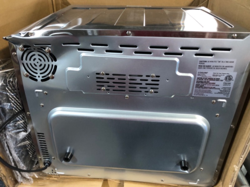 Photo 9 of ***MAJOR DAMAGE - DENTED - POWERS ON - UNABLE TO TEST FURTHER***
COSORI Air Fryer Toaster Oven, 12-in-1, 26QT Convection Oven Countertop,SILVER