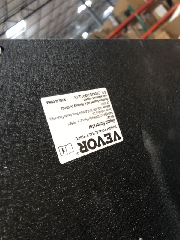 Photo 1 of VEVOR Steam Shower Generator