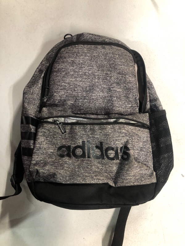 Photo 2 of adidas Classic 3S Backpack, Jersey Onix Grey/Black, One Size 6 x 11.5 x 17 inches