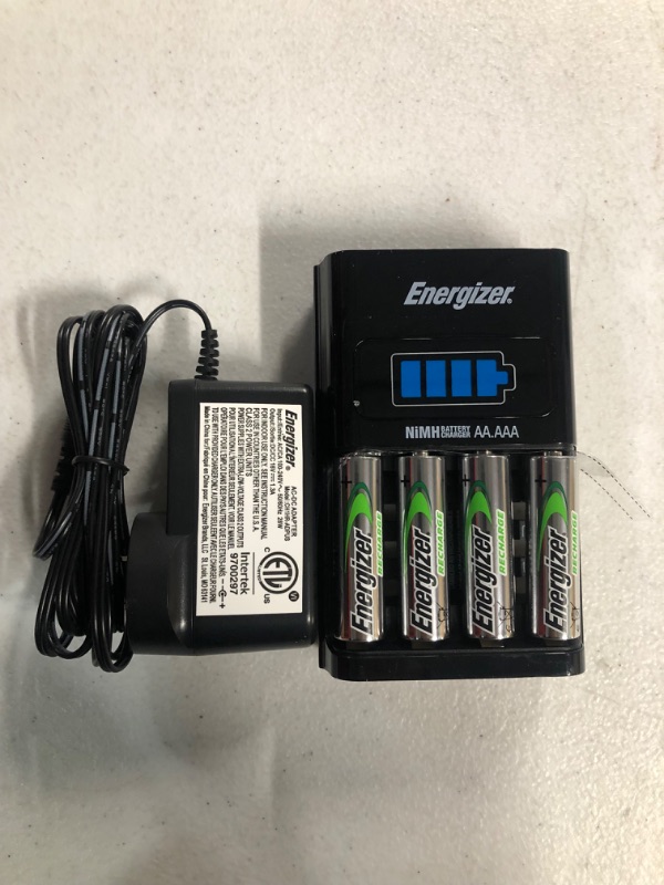 Photo 2 of Energizer 1 Hour Battery Charger for AA Batteries and AAA Batteries 3.31"D x 4.33"W x 8.19"H